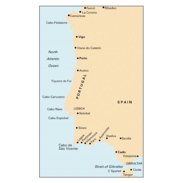 Imray C 19 - Cabo Finisterre/Gibraltar Passage Chart